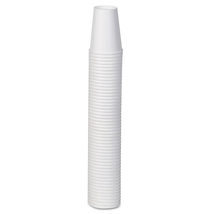 DIXIE FOOD SERVICE Paper Hot Cups, 12 oz, White, 50/Sleeve, 20 Sleeves/Carton (DXE2342W) thumbnail 3