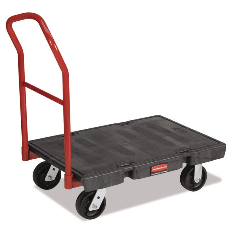 RUBBERMAID COMMERCIAL PROD. Platform Truck, 2,000 lb Capacity, 24 x 36 x 7, Black (RCP4406BLA)