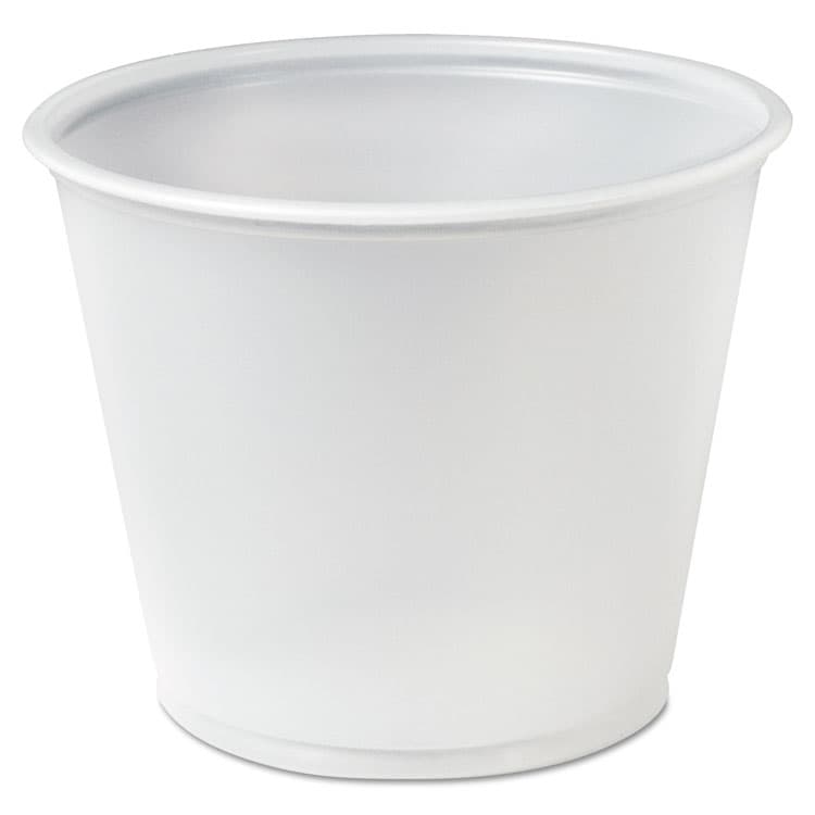 DART Polystyrene Portion Cups, 5.5 oz, Plastic, Translucent, 250/Bag, 10 Bags/Carton (DCCP550N)