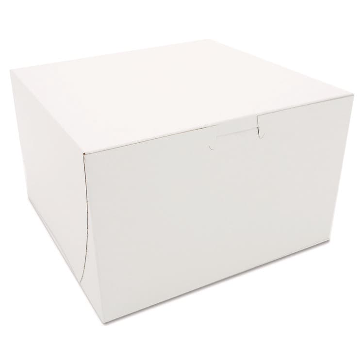 SOUTHERN CHAMPION TRAY White One-Piece Non-Window Bakery Boxes, 8 x 8 x 5, White, Paper, 100/Carton (SCH09455)
