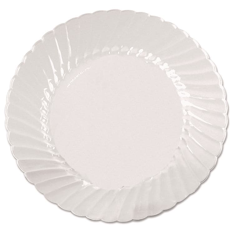 WNA, . Classicware Plates, Plastic, 6" dia, Clear, 18/Bag, 10 Bags/Carton (WNACW6180)