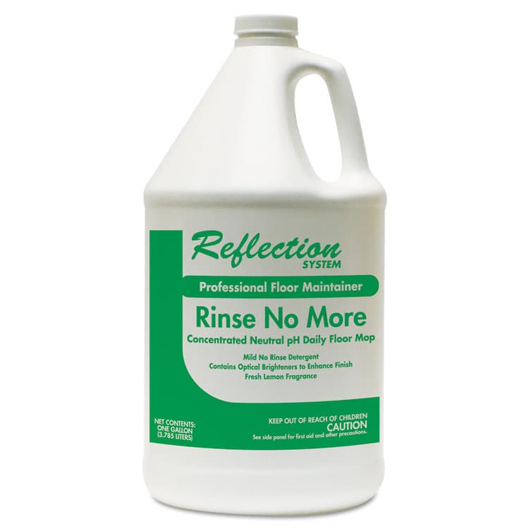 THEOCHEM Rinse-No-More Floor Cleaner, Lemon Scent, 1 gal, Bottle, 4/Carton (TOL445) thumbnail 2
