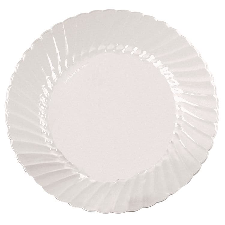 WNA, . Classicware Plates, Plastic, 9" dia, Clear, 10/Bag, 18 Bags/Carton (WNACW9180)