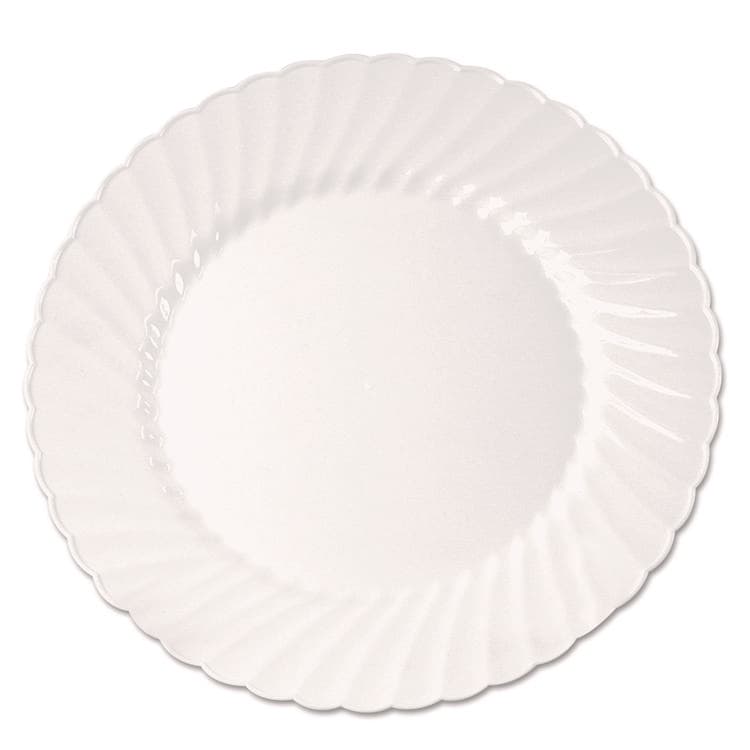 WNA, . Classicware Plastic Plates, 9" dia, White, 10/Pack, 18 Packs/Carton (WNACW9180W)