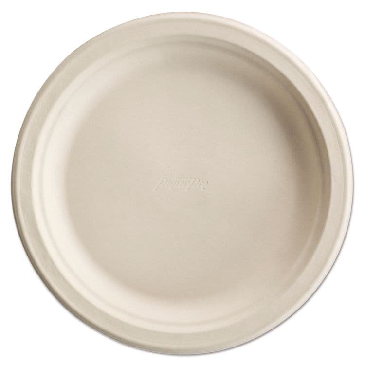 HUHTAMAKI PaperPro Naturals Molded Fiber Dinnerware, Round Plates, 6" dia, White, 125/Pack, 8 Packs/Carton (HUH25774)