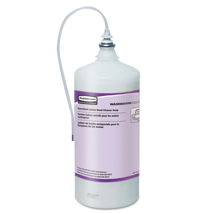 RUBBERMAID COMMERCIAL PROD. One Shot Green Certified Lotion Soap Refill, Honeysuckle Scent, 1,600 mL, 4/Carton (RCP4015431)