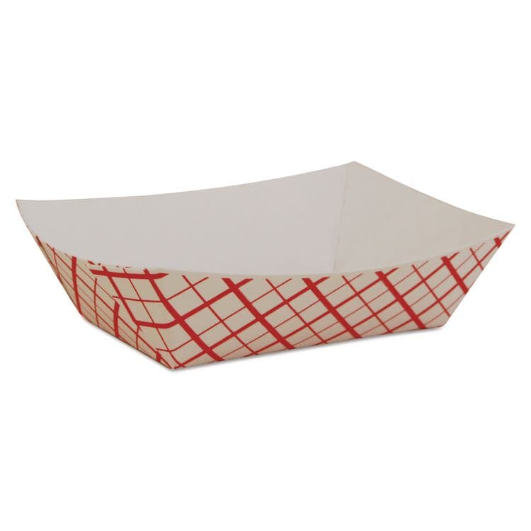 SOUTHERN CHAMPION TRAY Paper Food Baskets, 0.5 lb Capacity, 4.58 x 3.2 x 1.25, Red/White, Paper, 1,000/Carton (SCH0409)