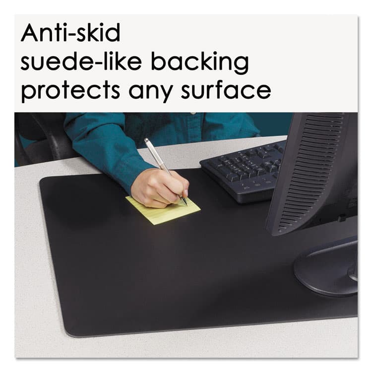 ARTISTIC LLC Rhinolin II Desk Pad with Antimicrobial Protection, 17" x 12", Black (AOPLT912MS) thumbnail 4