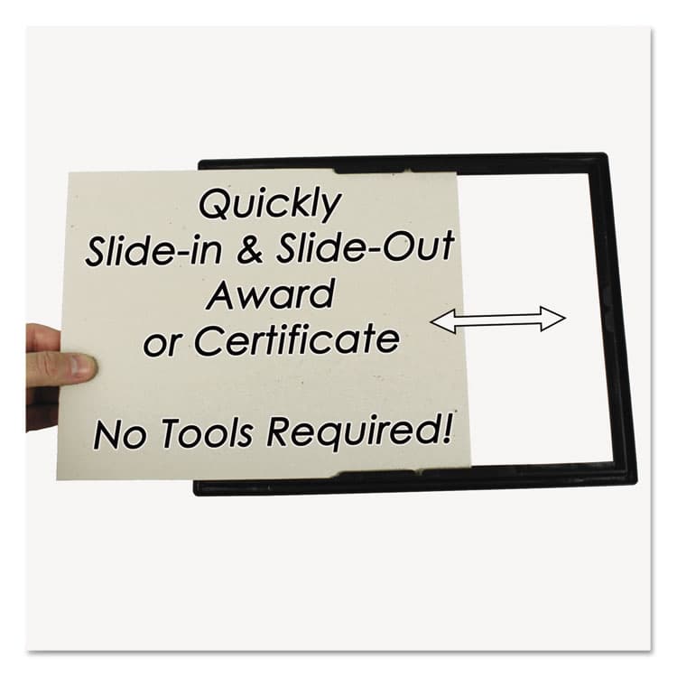 NU-DELL MANUFACTURING Economy Framed Achievement/Appreciation Awards, 11 x 8.5, Horiztontal Orientation, White with Black Border (NUD19210) thumbnail 4