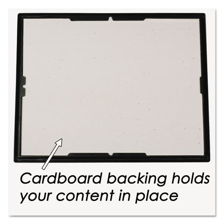 NU-DELL MANUFACTURING EZ Mount Document Frame with Trim Accent and Plastic Face, Plastic, 8 x 10, Black/Gold (NUD11800) thumbnail 4