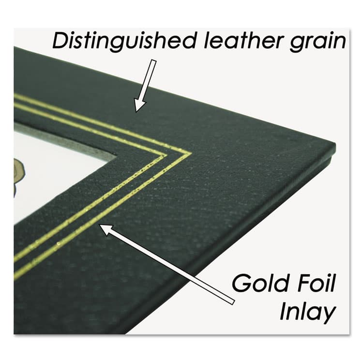 NU-DELL MANUFACTURING Leatherette Document Frame, 8.5 x 11, Black, Pack of Two (NUD21202) thumbnail 4