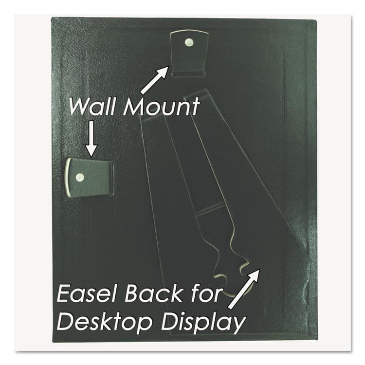 NU-DELL MANUFACTURING Leatherette Document Frame, 8.5 x 11, Black, Pack of Two (NUD21202) thumbnail 3