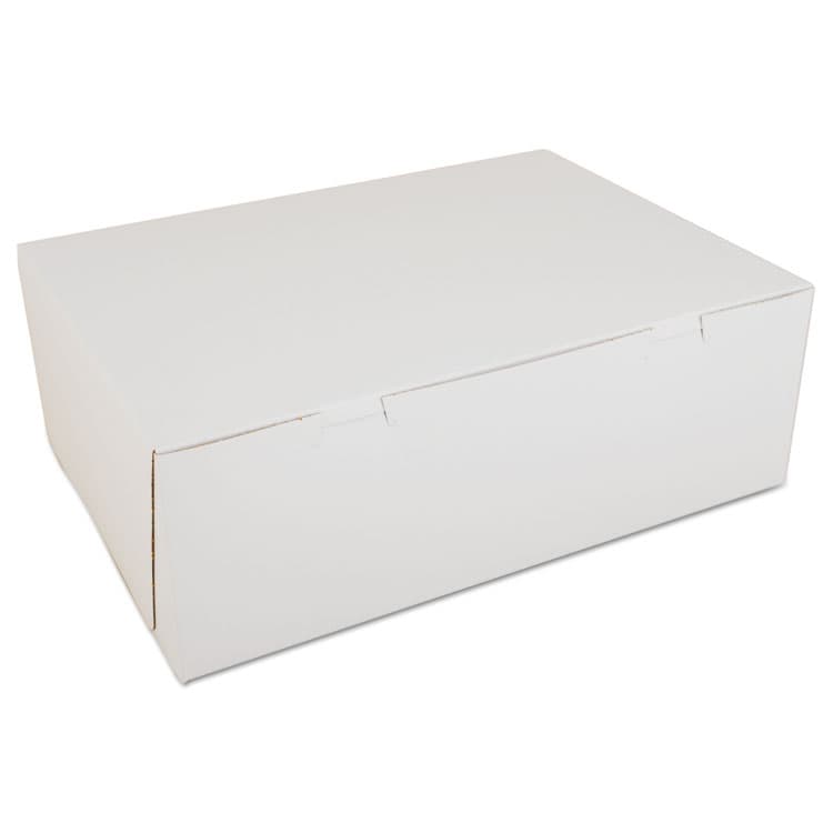 SOUTHERN CHAMPION TRAY White One-Piece Non-Window Bakery Boxes, 14.5 x 10.5 x 5, White, Paper, 100/Carton (SCH1005)