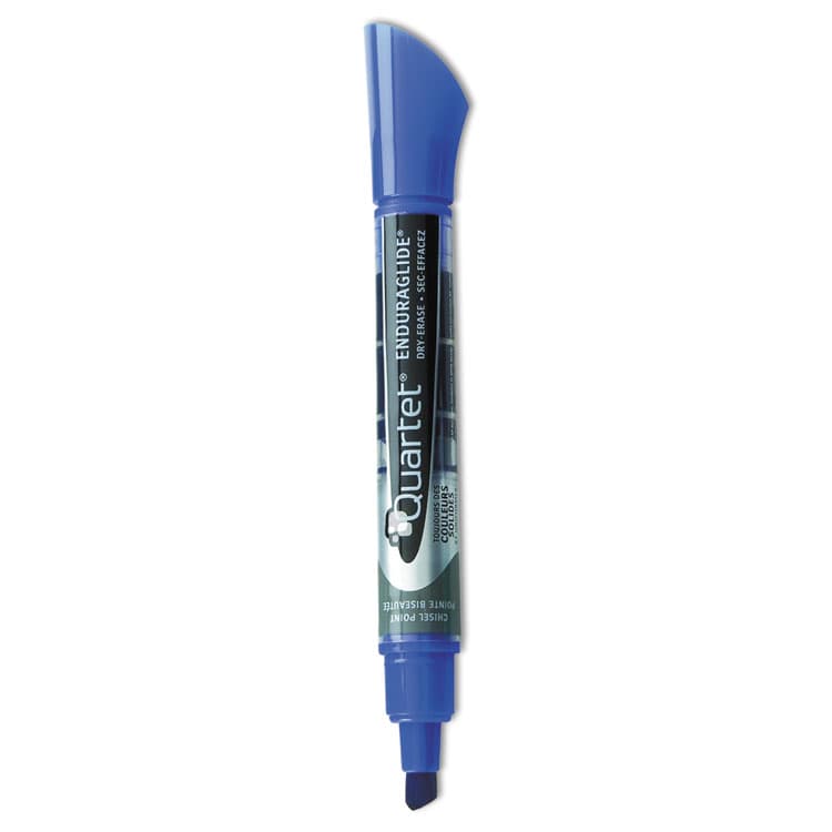QUARTET MFG. EnduraGlide Dry Erase Marker, Broad Chisel Tip, Blue, Dozen (QRT50013M)