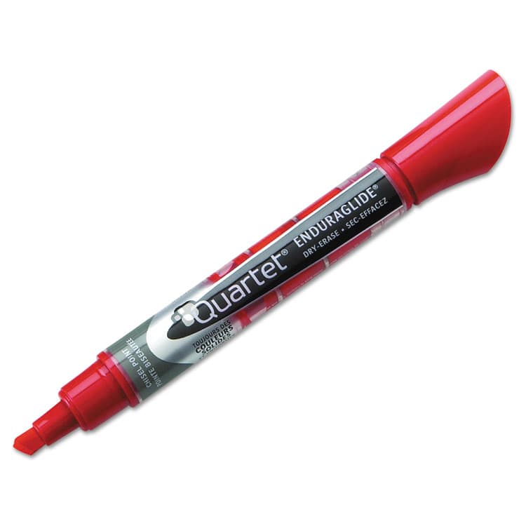 QUARTET MFG. EnduraGlide Dry Erase Marker, Broad Chisel Tip, Red, Dozen (QRT50014M) thumbnail 3
