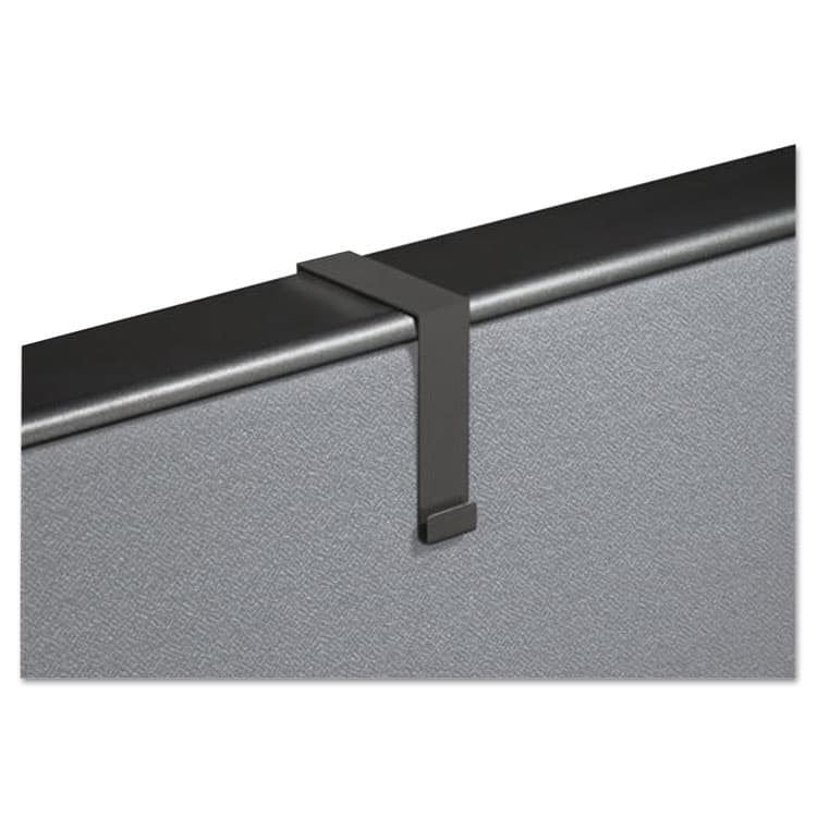 QUARTET MFG. Cubicle Partition Hangers, For 1.5" to 2.5" Thick Partition Walls, Black, 2/Set (QRTMCH10) thumbnail 2