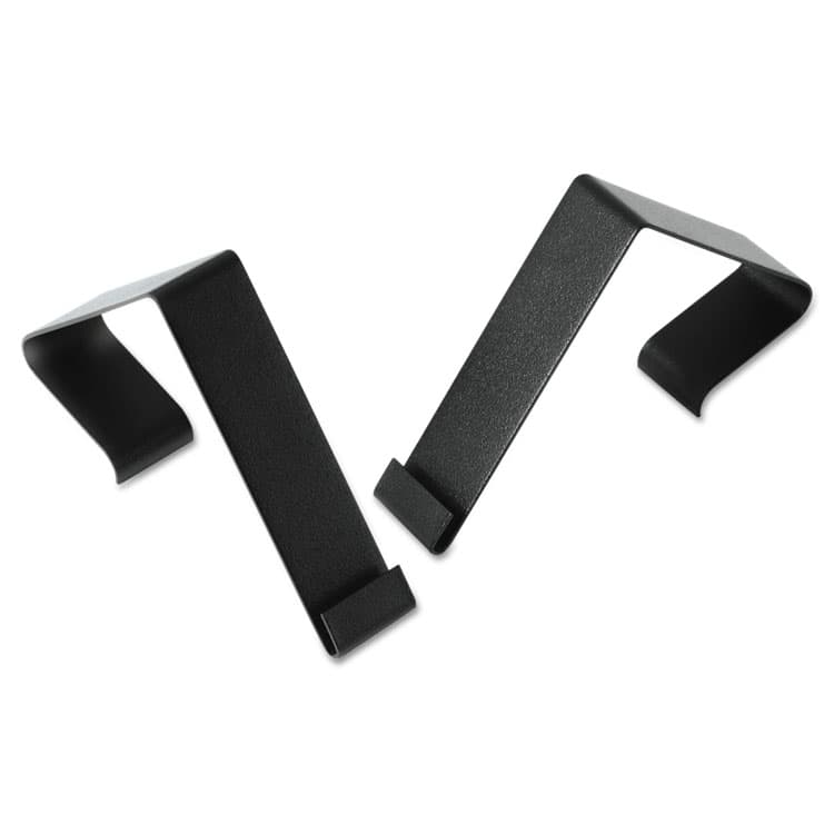 QUARTET MFG. Cubicle Partition Hangers, For 1.5" to 2.5" Thick Partition Walls, Black, 2/Set (QRTMCH10)