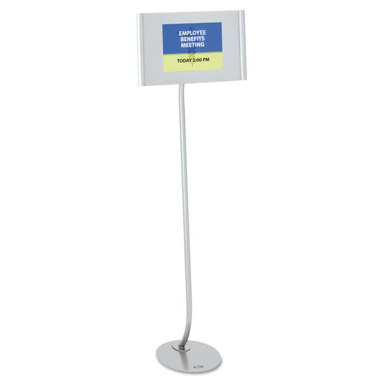 QUARTET MFG. Designer Sign Stand, Silver Aluminum Frame, 11 x 17 (QRT7922) thumbnail 2