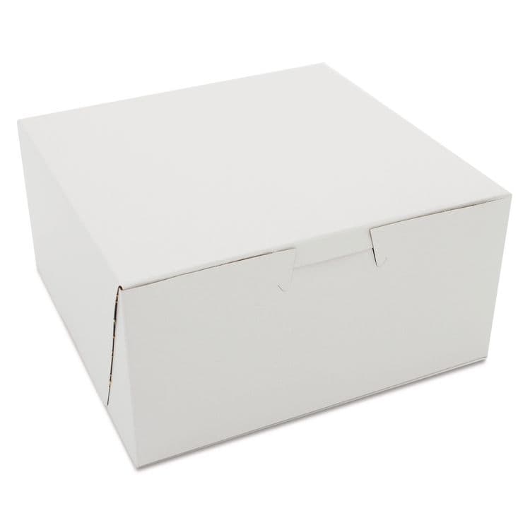 SOUTHERN CHAMPION TRAY White One-Piece Non-Window Bakery Boxes, 6 x 6 x 3, White, Paper, 250/Carton (SCH0905)