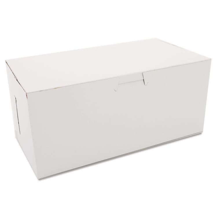 SOUTHERN CHAMPION TRAY White One-Piece Non-Window Bakery Boxes, 4 x 9 x 5, White, Paper, 250/Carton (SCH0949)