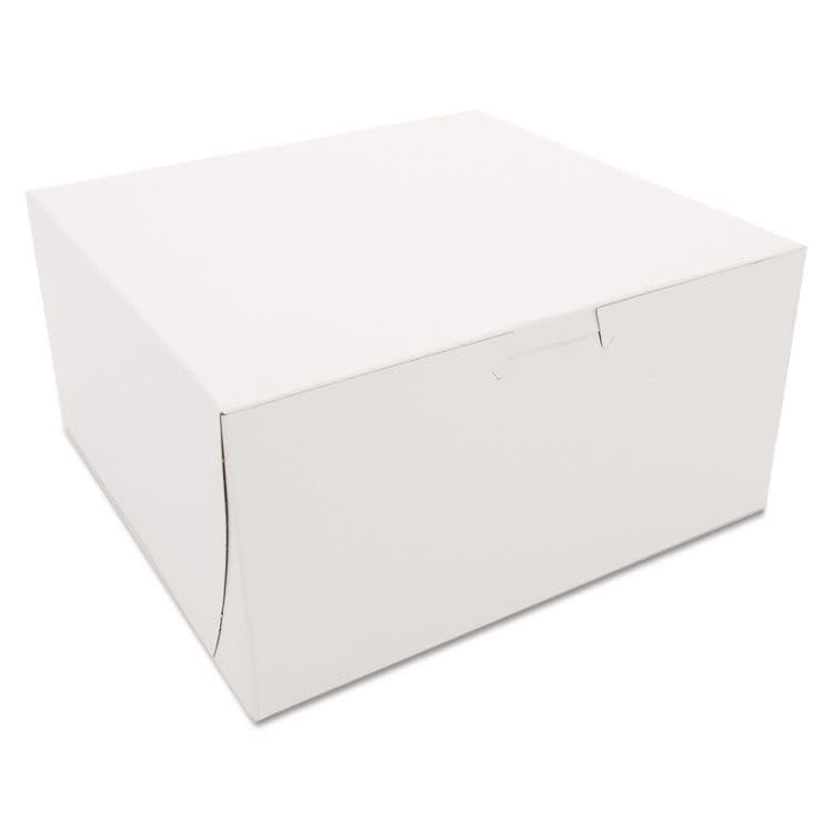 SOUTHERN CHAMPION TRAY White One-Piece Non-Window Bakery Boxes, 8 x 8 x 4, White, Paper, 250/Carton (SCH0941)