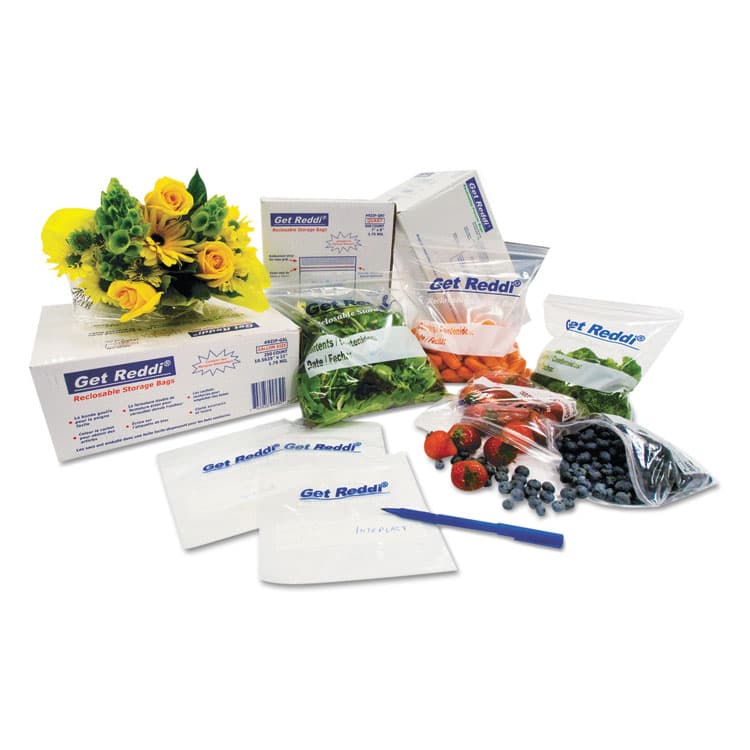 INTEGRATED BAGGING SYSTEMS Food Bags, 1.13 gal, 8" x 3" x 15", Clear, 1,000/Carton (IBSPB080315)