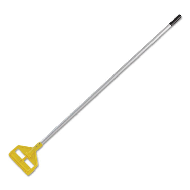 RUBBERMAID COMMERCIAL PROD. Invader Aluminum Side-Gate Wet Mop Handle, 60", Gray/Yellow (RCPH126)