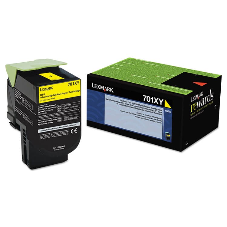 LEXMARK INT'L, . 70C1XY0 Return Program Extra High-Yield Toner, 4,000 Page-Yield, Yellow (LEX70C1XY0)