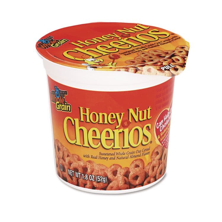 GENERAL MILLS Honey Nut Cheerios Cereal, Single-Serve 1.8 oz Cup, 6/Pack (AVTSN13898) thumbnail 3