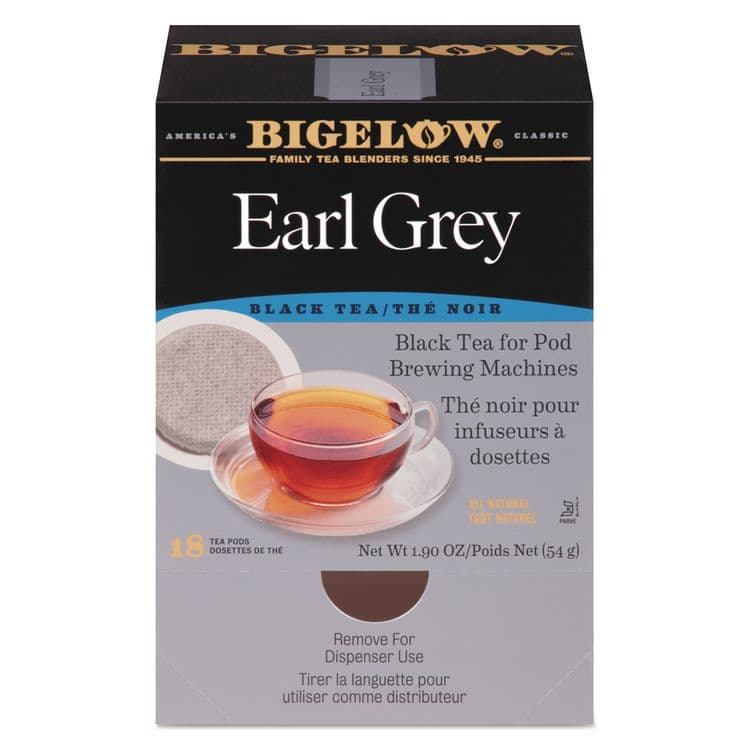 BIGELOW TEA CO. Earl Grey Black Tea Pods, 1.90 oz, 18/Box (BTC008906)