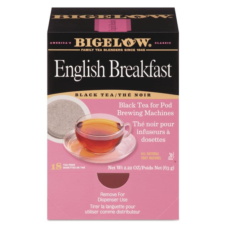 BIGELOW TEA CO. English Breakfast Tea Pods, 1.90 oz, 18/Box (BTC009906)