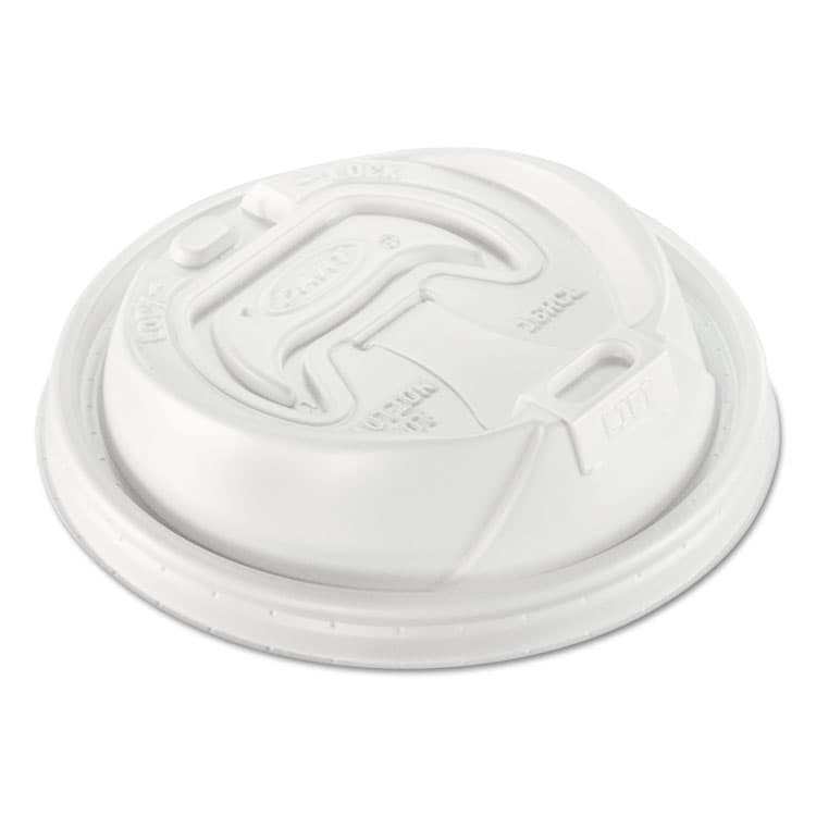 DART Optima Reclosable Lid, Fits 12 oz to 24 oz Hot Cups, Plastic, White, 100/Pack (DCC16RCLPK) thumbnail 2