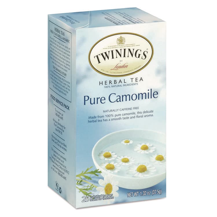 TWININGS NORTH AMERICA Tea Bags, Pure Camomile, 1.76 oz, 25/Box (TWG09178)