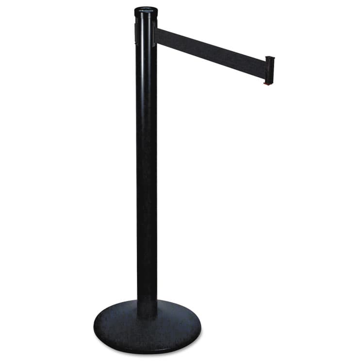 TATCO Adjusta-Tape Crowd Control Posts Only, Steel, 40" High, Black, 2/Box (TCO11611) thumbnail 2