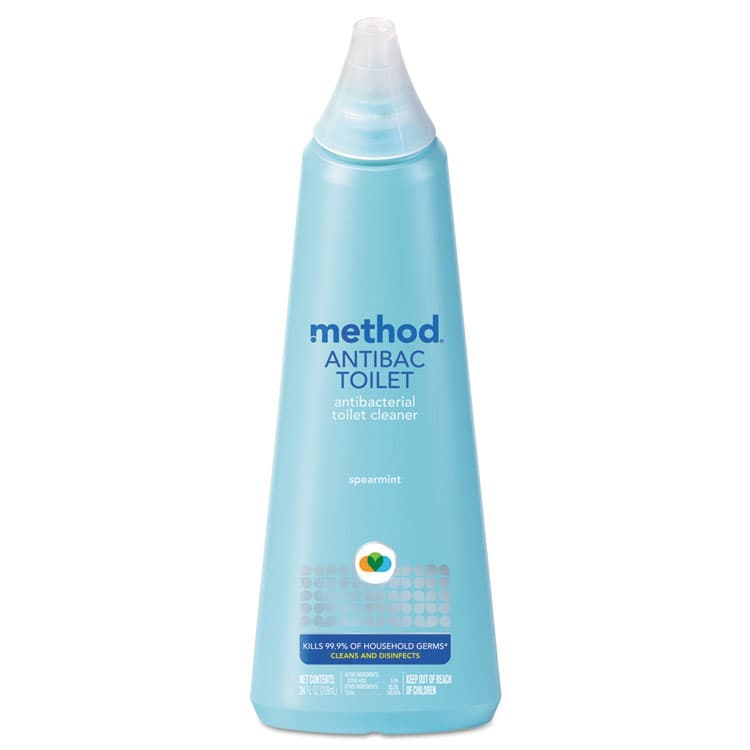 METHOD PRODUCTS . Antibacterial Toilet Cleaner, Spearmint, 24 oz Bottle (MTH01221)