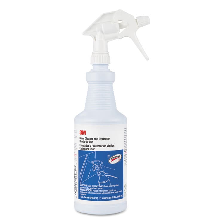 3M/COMMERCIAL TAPE DIV. Ready-to-Use Glass Cleaner with Scotchgard, Apple, 32 oz Spray Bottle, 12/Carton (MMM85788CT) thumbnail 2