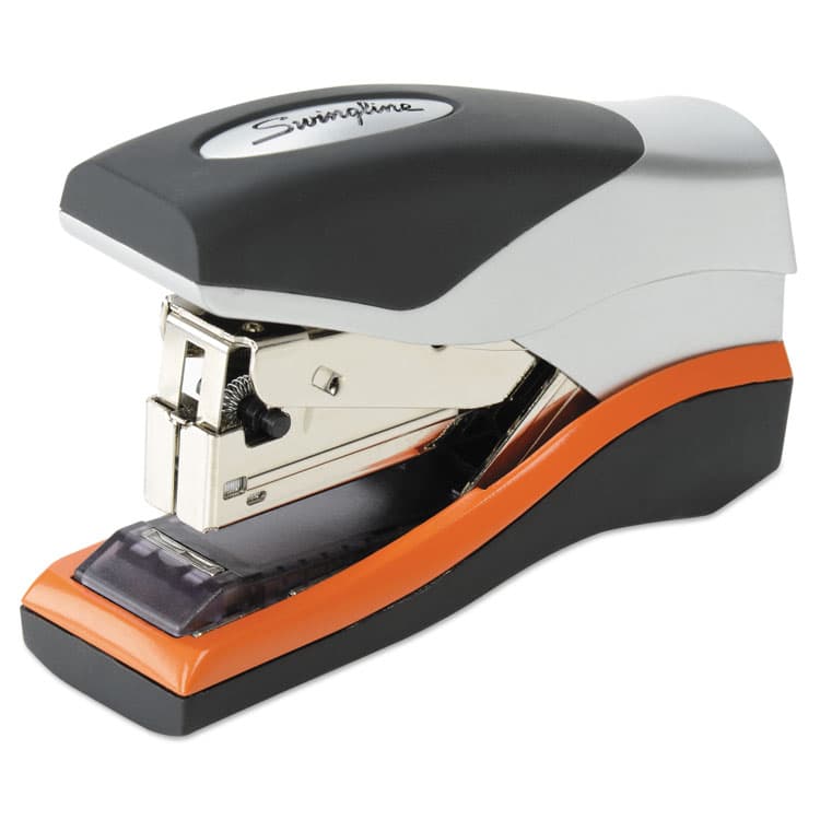 ACCO BRANDS, . Optima 40 Compact Stapler, 40-Sheet Capacity, Black/Silver/Orange (SWI87842)