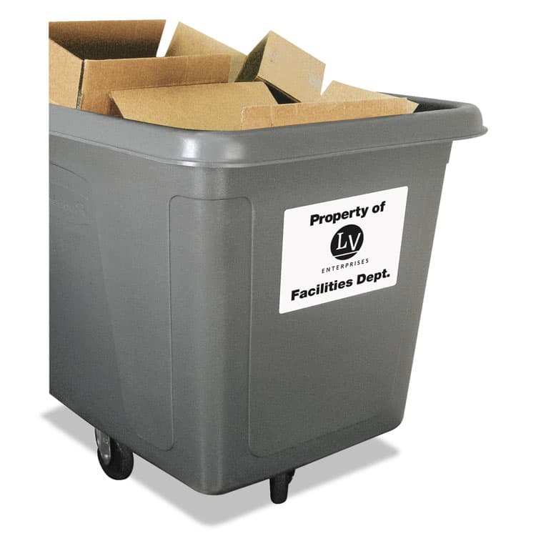 AVERY PRODUCTS CORPORATION Durable Permanent ID Labels with TrueBlock Technology, Laser Printers, 8.5 x 11, White, 50/Pack (AVE6575) thumbnail 4