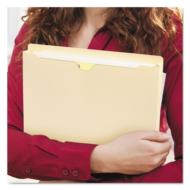 SMEAD MANUFACTURING CO. Manila File Jackets, 2-Ply Straight-Tab, Legal-Size, Manila, 50/Box (SMD76540) thumbnail 4