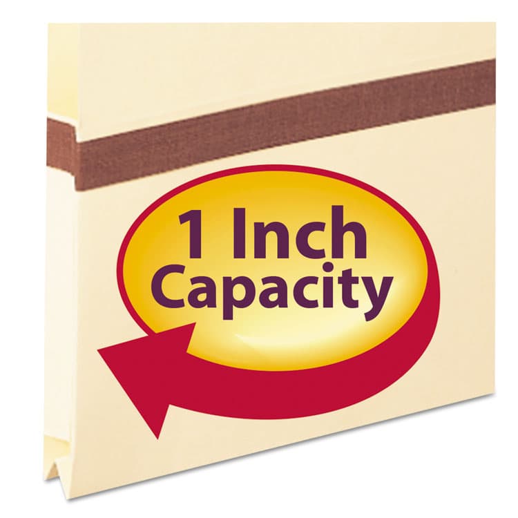 SMEAD MANUFACTURING CO. Manila File Pockets, 1" Expansion, Legal Size, Manila (SMD76487) thumbnail 3