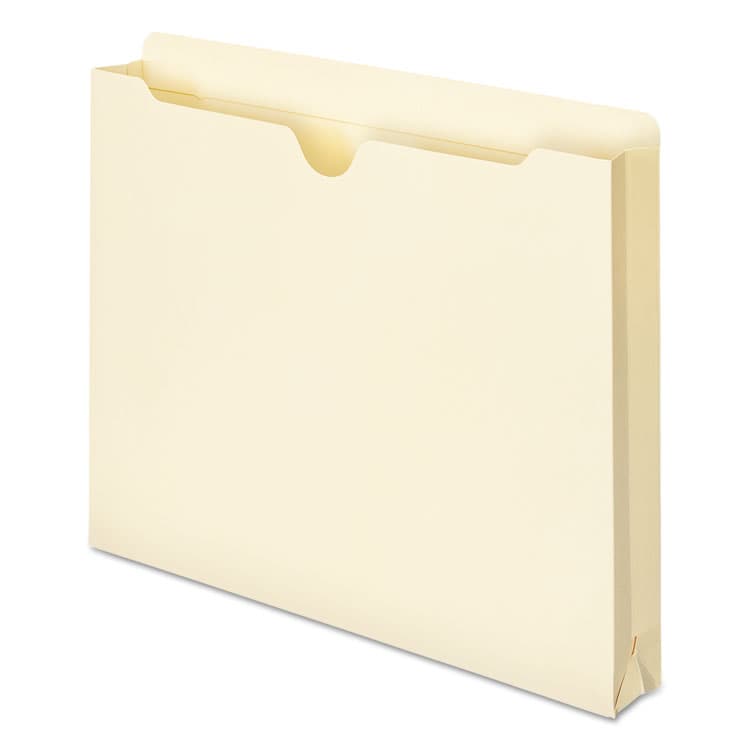 SMEAD MANUFACTURING CO. Manila File Jackets, 2-Ply Straight-Tab, Letter-Size, Manila, 50/Box (SMD75540)