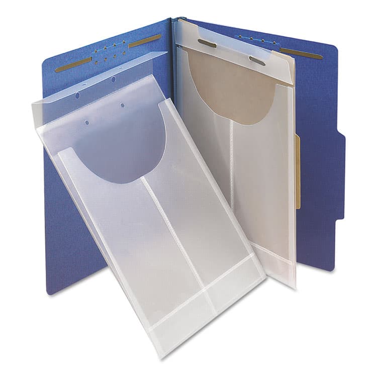 SMEAD MANUFACTURING CO. Two-Hole Letter/Legal Poly Expanding Jackets, 2-Hole Punched, Letter/Legal Size, Clear, 24/Box (SMD68191) thumbnail 3