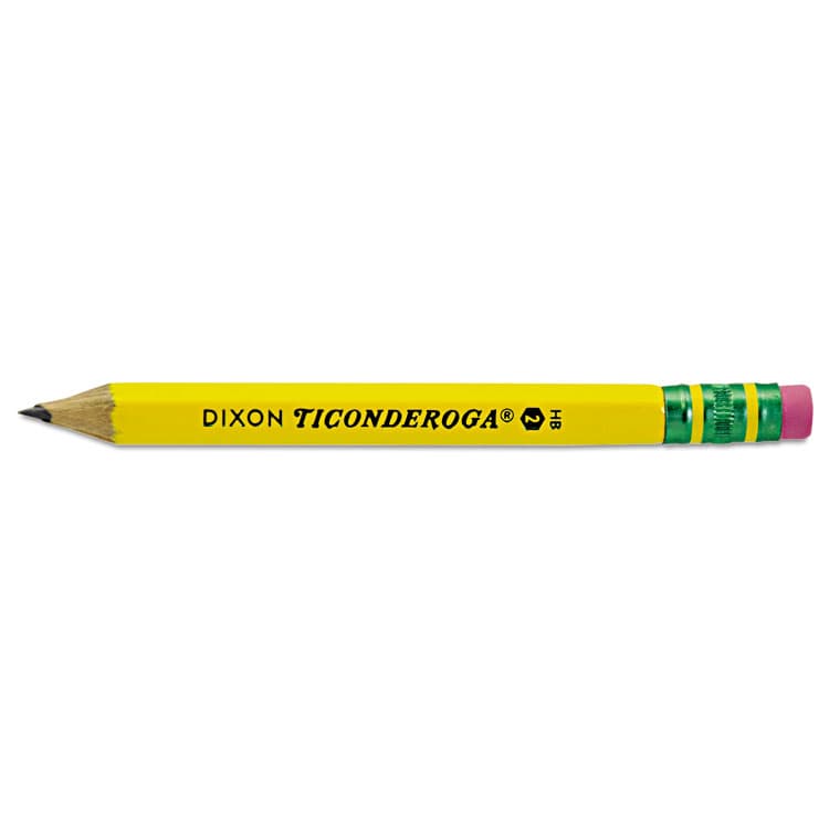 DIXON TICONDEROGA CO. Golf Pencils, HB (#2), Black Lead, Yellow Barrel, 72/Box (DIX13472)