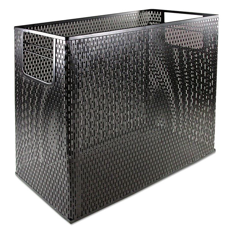 ARTISTIC LLC Urban Collection Punched Metal Desktop File, 1 Section, Letter to Legal Size Files, 13" x 5.75" x 10.75", Black (AOPART20010) thumbnail 2