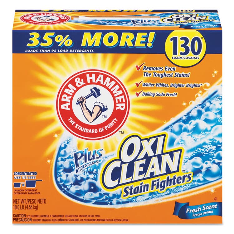 CHURCH & DWIGHT CO., Power of OxiClean Powder Detergent, Fresh, 9.92 lb Box, 3/Carton (CDC3320000108)