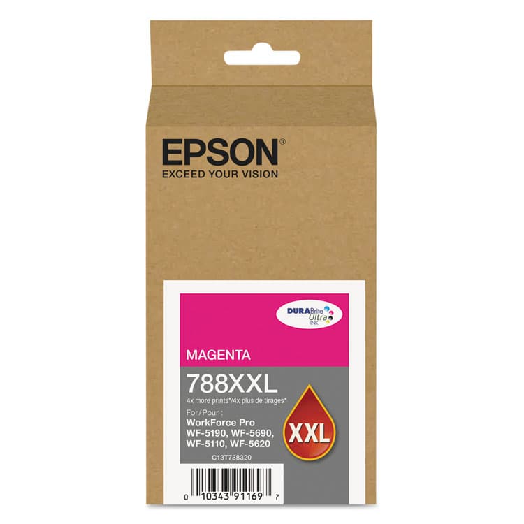 EPSON AMERICA, . T788XXL320 (788XXL) DURABrite Ultra XL PRO High-Yield Ink, Magenta (EPST788XXL320)