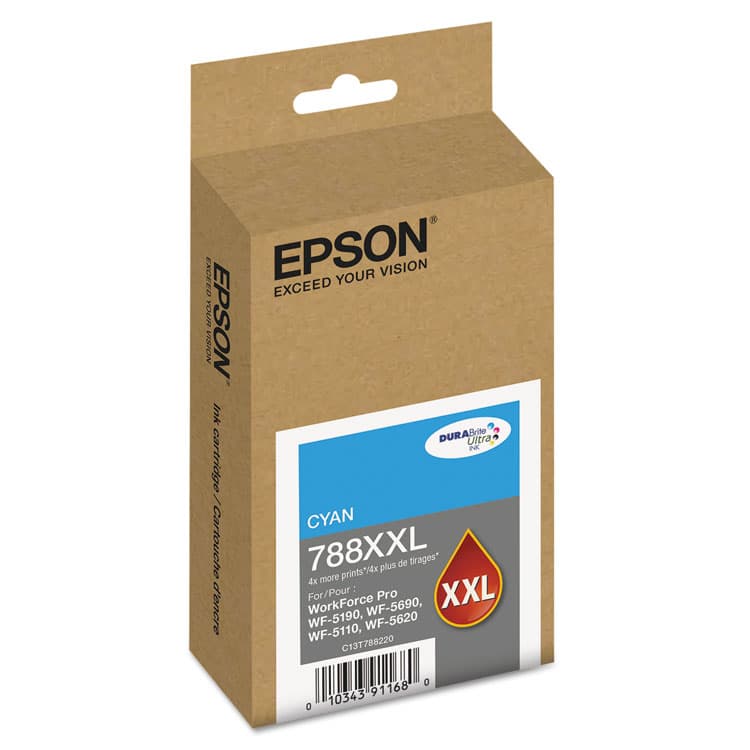 EPSON AMERICA, . T788XXL220 (788XXL) DURABrite Ultra XL PRO High-Yield Ink, Cyan (EPST788XXL220) thumbnail 2