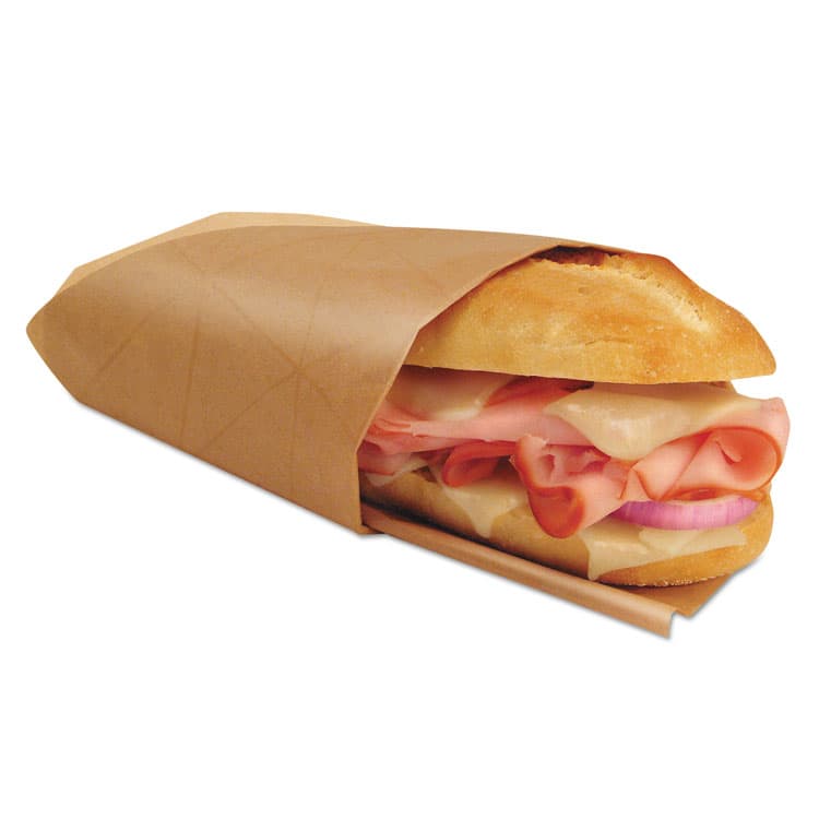 BAGCRAFT EcoCraft Dubl Shield Insulated Paper Wraps, 12 x 12, Natural, 500/Box, 4 Boxes/Carton (BGC300848)