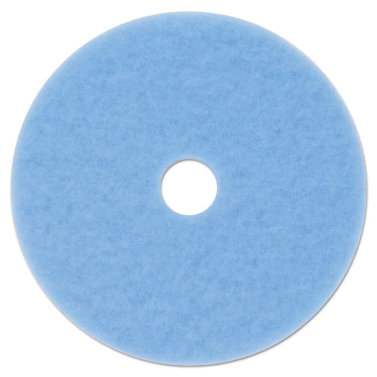 3M/COMMERCIAL TAPE DIV. Hi-Performance Burnish Pad 3050, 20" Diameter, Sky Blue, 5/Carton (MMM59825)
