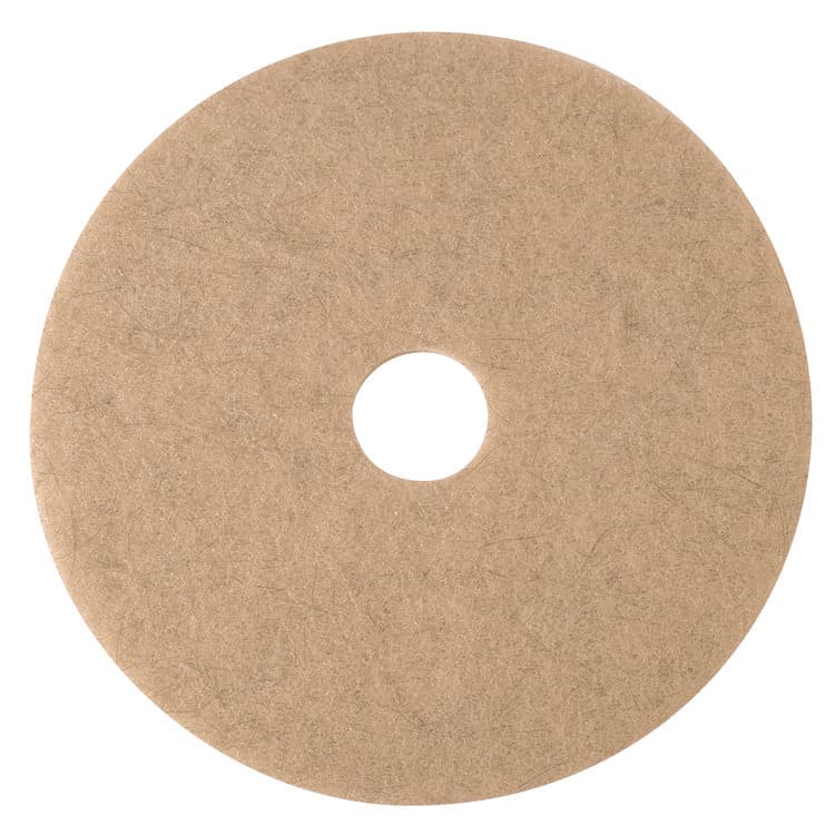 3M/COMMERCIAL TAPE DIV. Ultra High-Speed Natural Blend Floor Burnishing Pads 3500, 24" Diameter, Tan, 5/Carton (MMM19012)